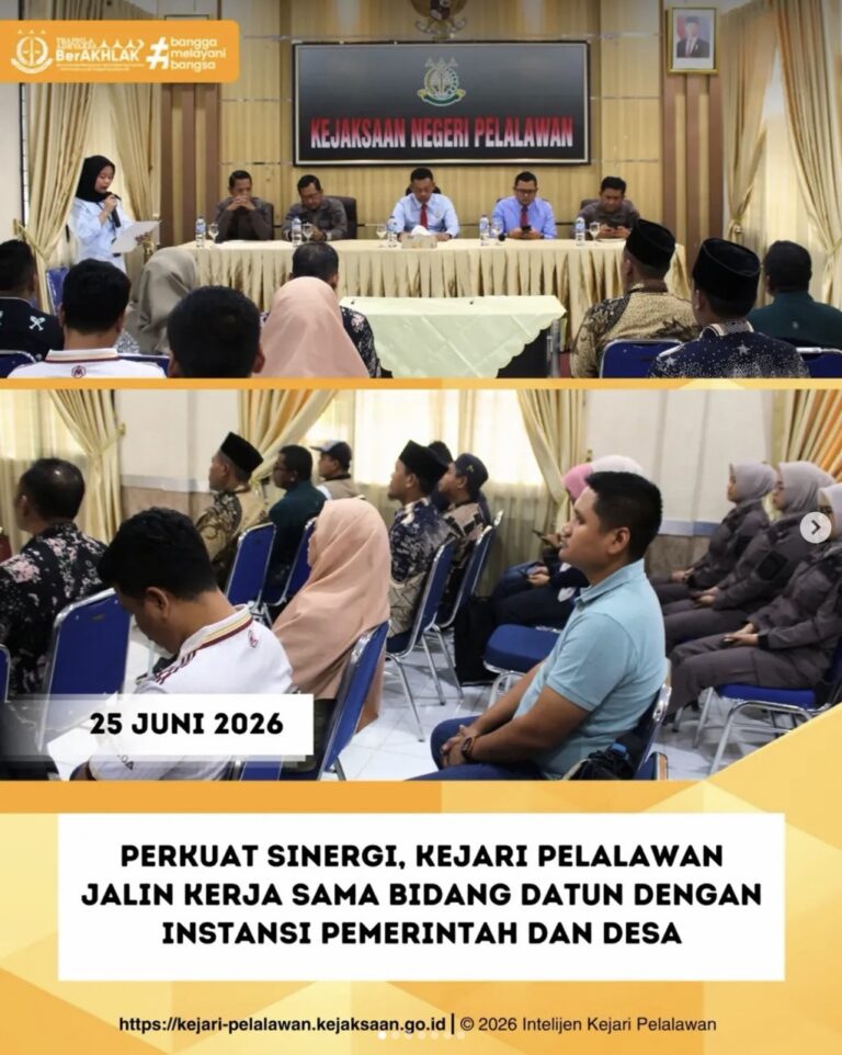 Perkuat Sinergi, Kejari Pelalawan Jalin Kerja Sama Bidang Datun dengan Instansi Pemerintahan dan Desa